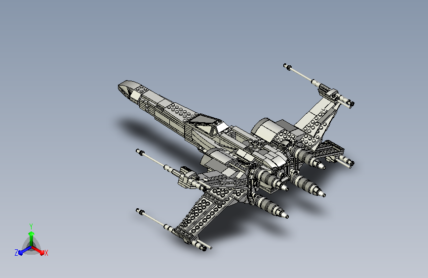 乐高星球大战-X翼战斗机模型