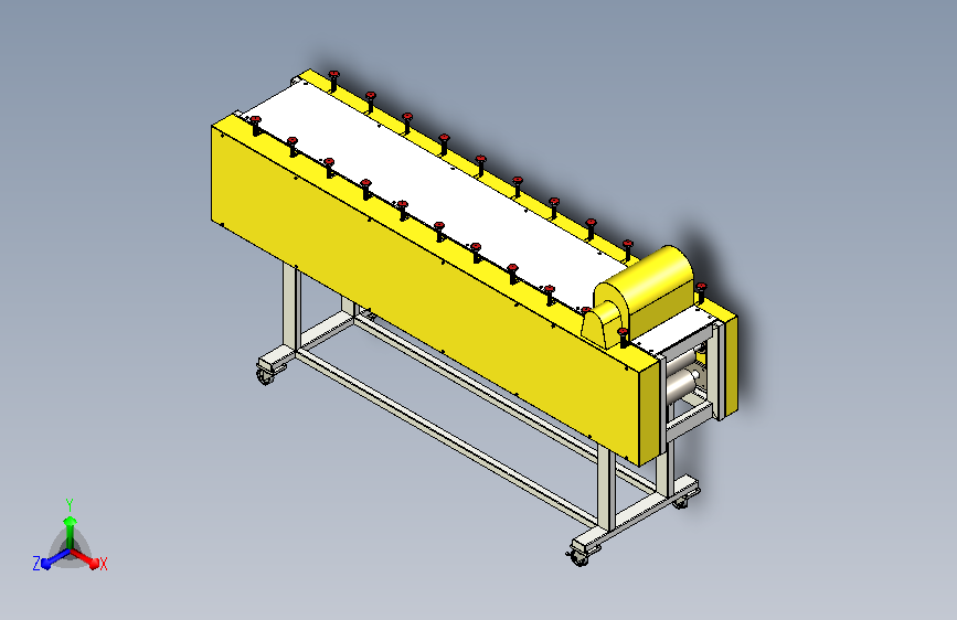 链条滚筒式压袋机三维模型
