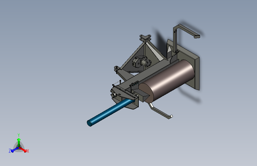木材分割机模型