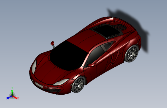 迈凯伦跑车3d模型