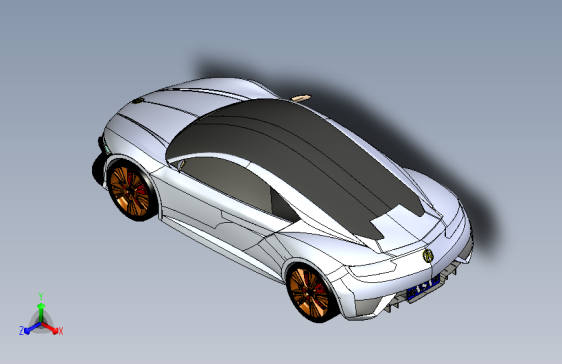 讴歌NSX 曲面外观