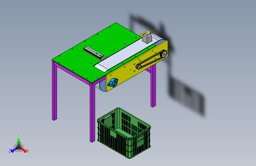 皮带输送机带推送机构