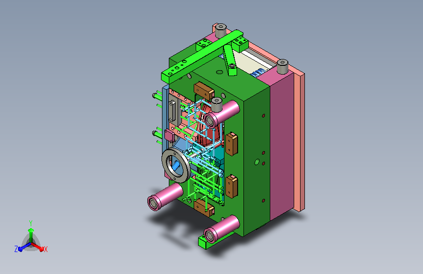 汽车后视镜注塑模