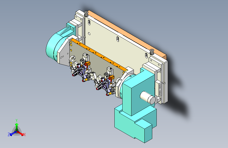 汽车压缩机支架液压夹具