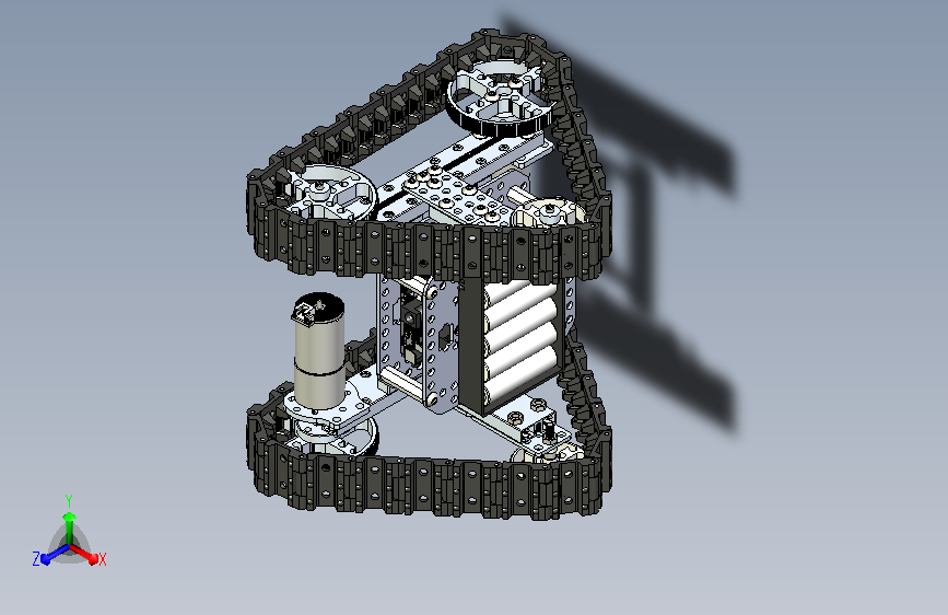 三角履带机器人车3D图纸
