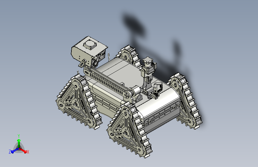 三角履带轮机器人车3D图纸