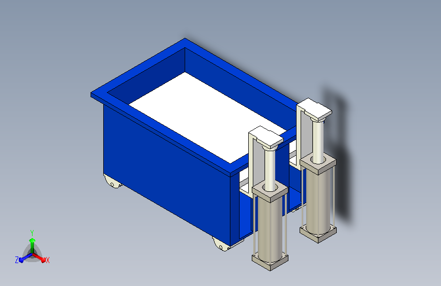 升降周转桶方案图纸