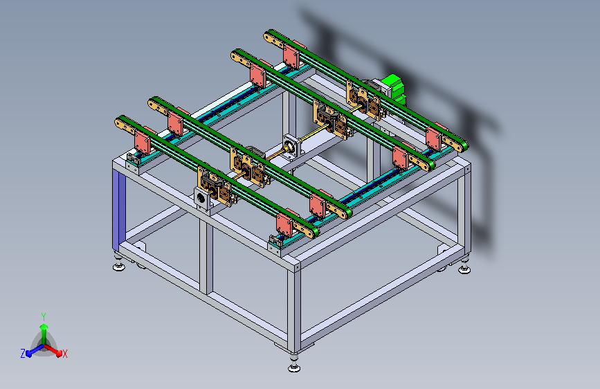 输送机宽度可调节皮带线