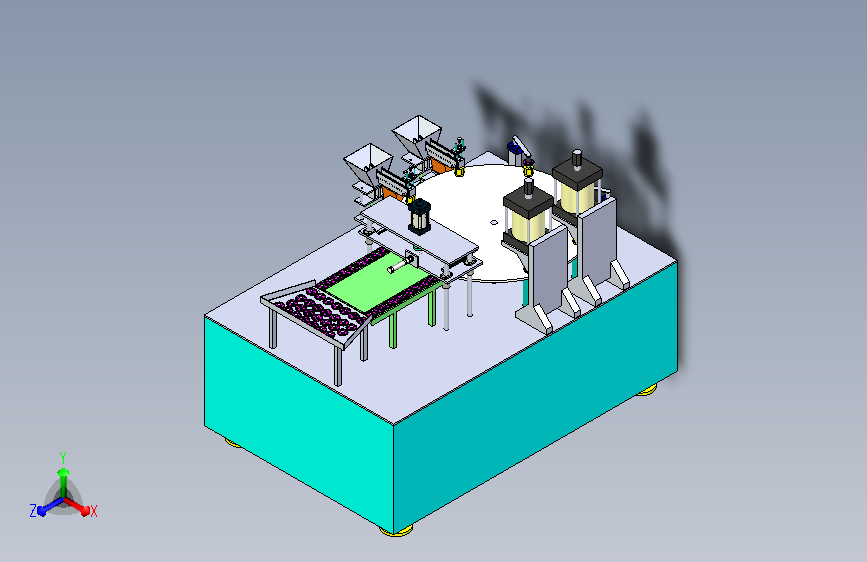 锁盖自动装配铆压机（转盘式）