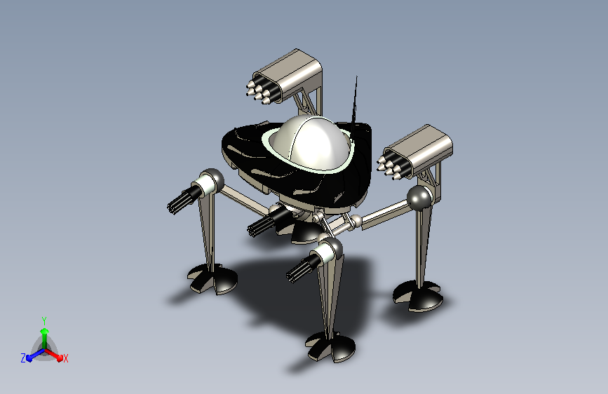 未来地面攻击武器（机枪机器人）