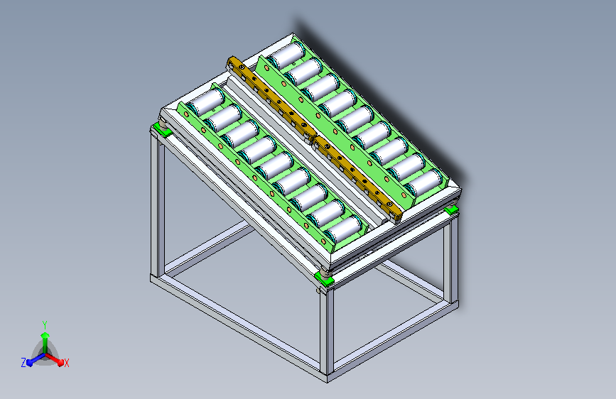 无动力滚筒输送线