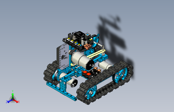 小型履带坦克机器人3D图纸