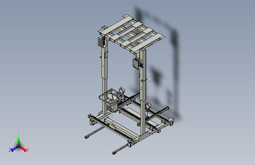 悬点焊机吊挂钢结构架子