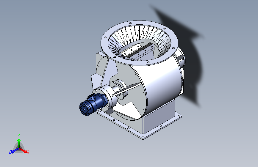 旋转气闸室三维模型