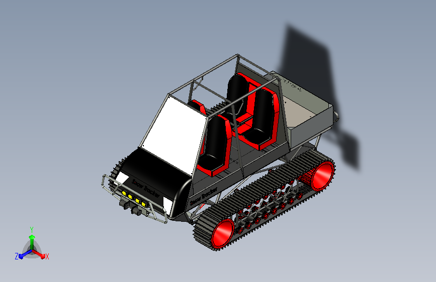 雪地卡车3D图纸