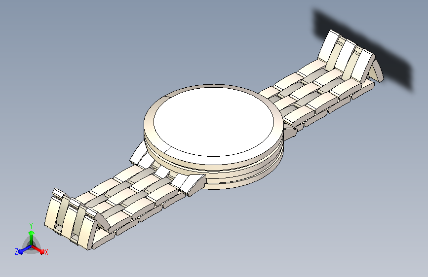一款sw设计精美手表模型一枚
