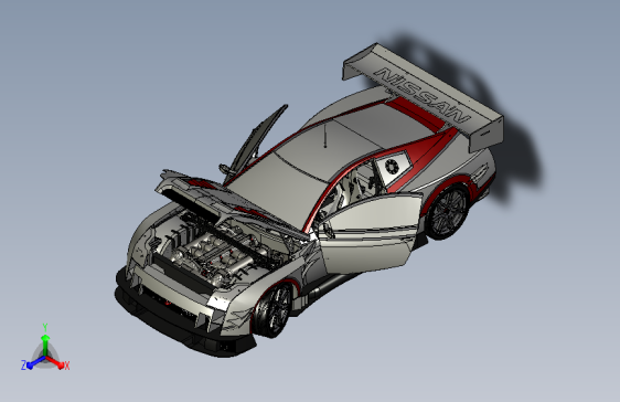 一款solidworks版本Nissan炫酷跑车