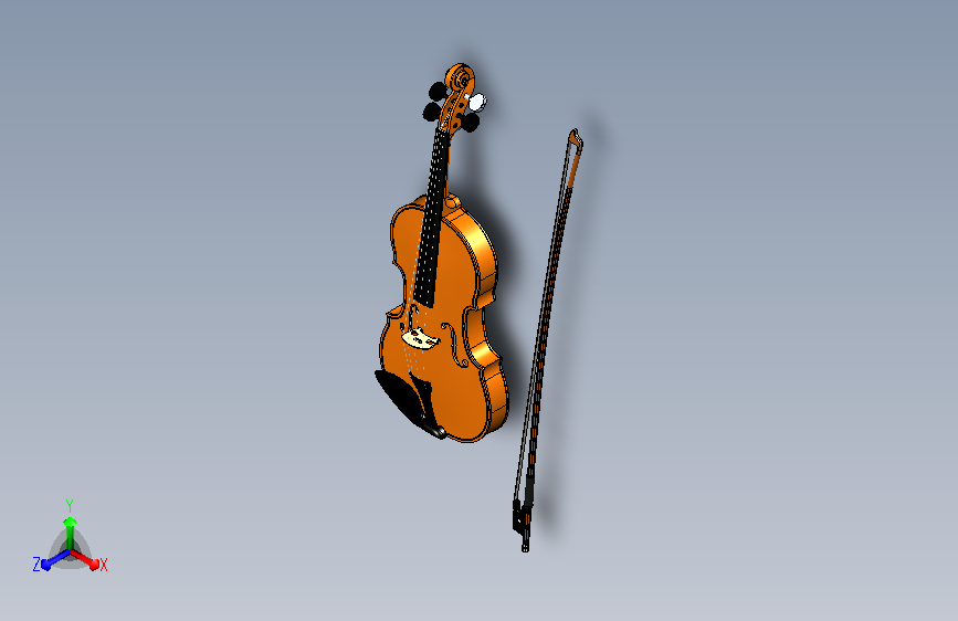 一款精美别致的小提琴模型