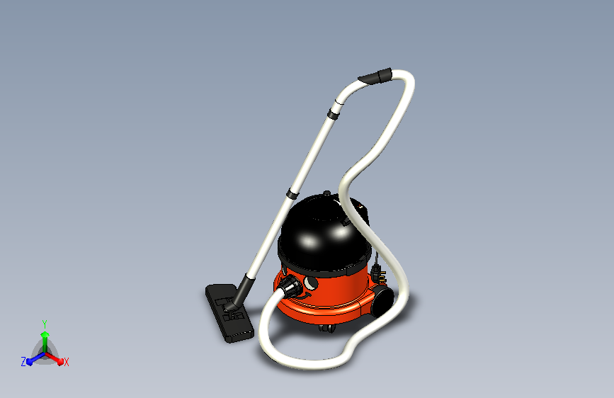 一款可爱吸尘器外观设计模型