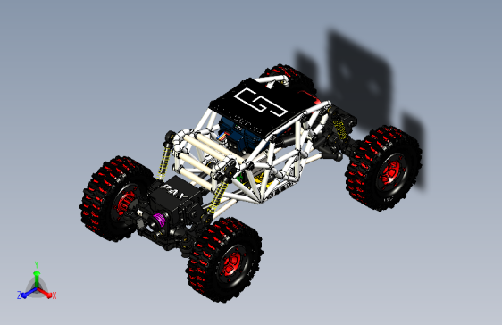 一款国外设计的炫酷沙漠赛车模型