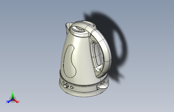 一款完整电热水壶图纸（包含内部完整结构）
