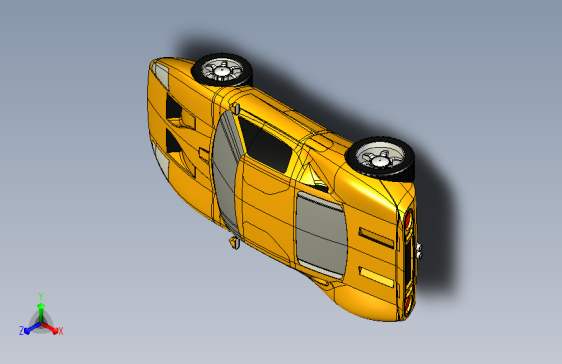 一款由catia设计的福特GT超级跑车模型