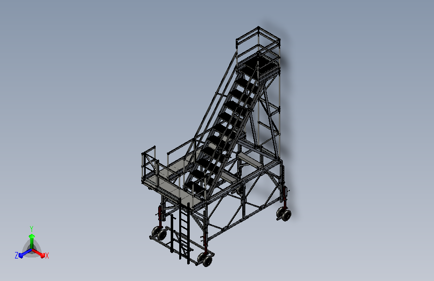 移动平台三维模型设计
