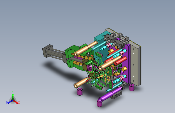 油缸抽芯注塑模