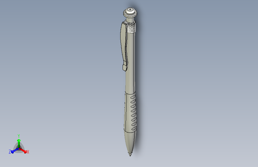 圆珠笔实物测绘