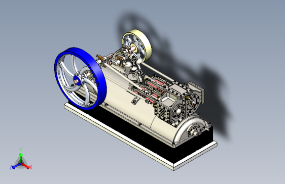 蒸汽发动机三维模型