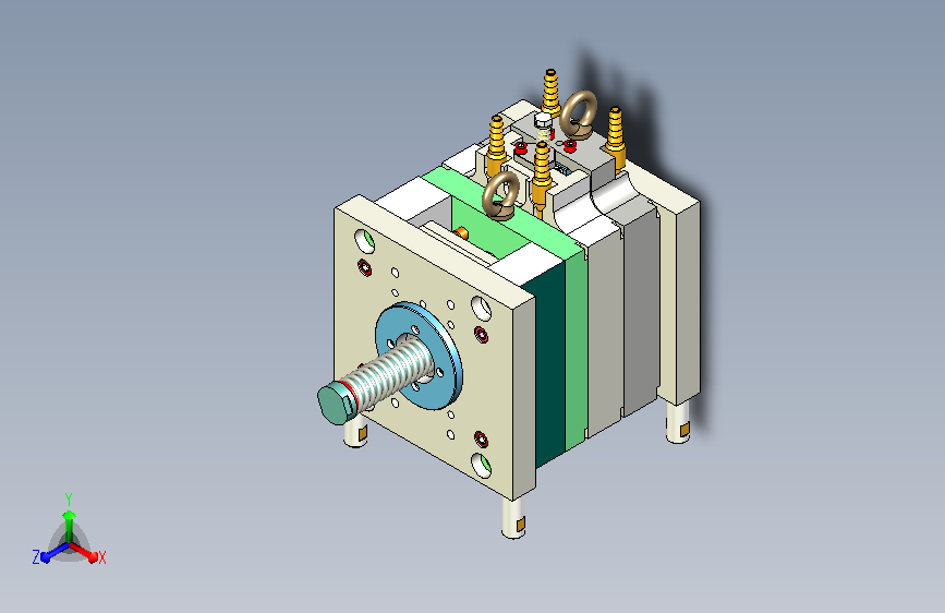 注塑模具详细模型