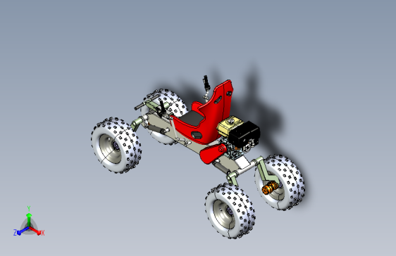 自制单座椅四轮车