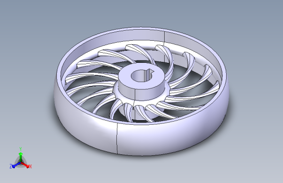 高效流动的离心叶轮