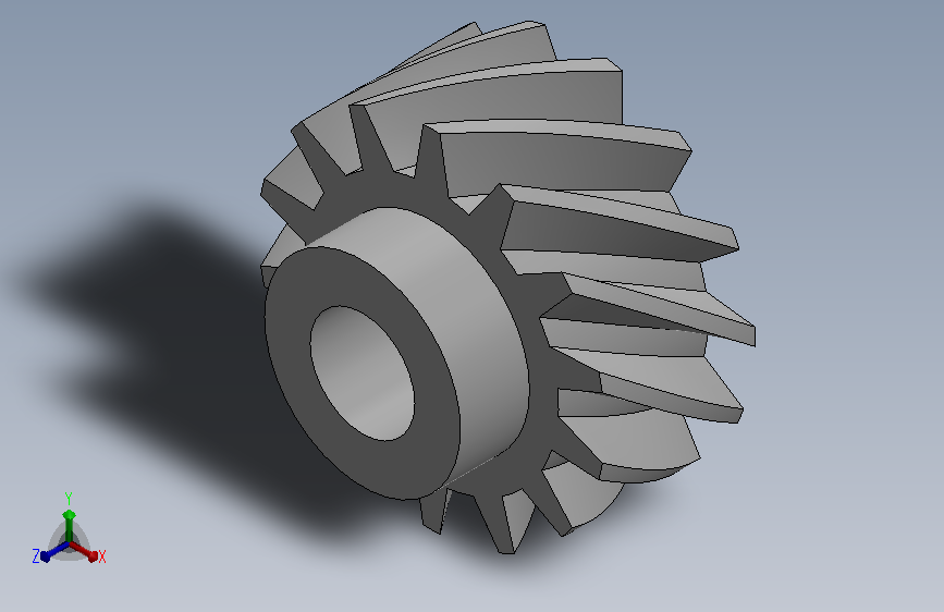 高质量的螺旋齿轮模型