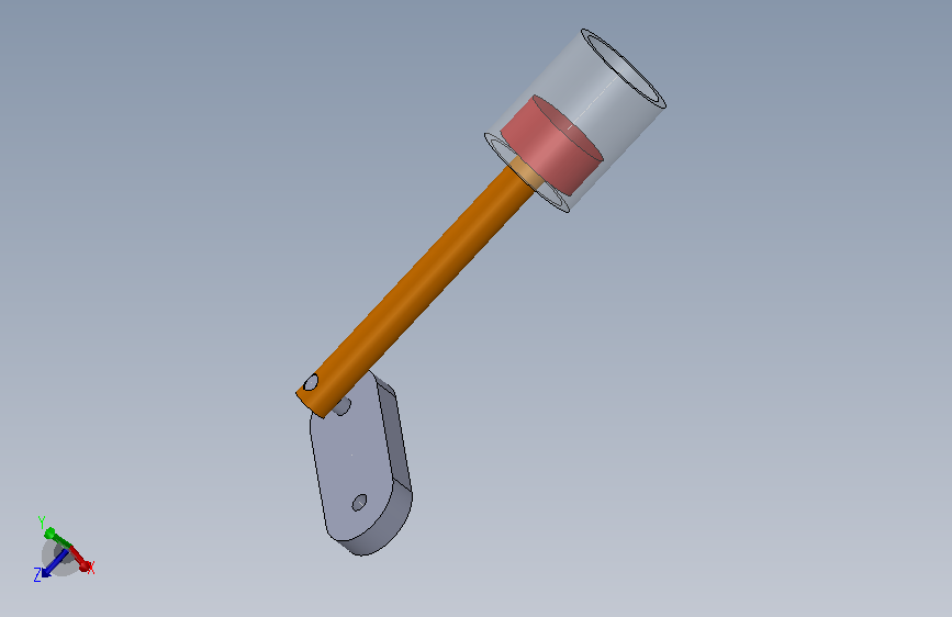 功能完整的单缸发动机