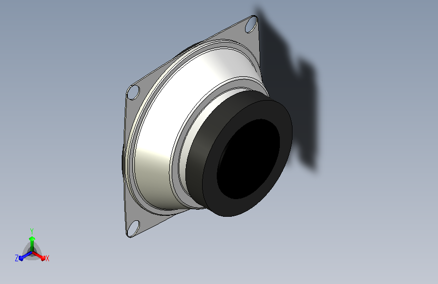 A0006184-扬声器 3D 模型来自 Havit SK717 扬声器驱动器 (4Ω 3W - LYD4Ω3W)