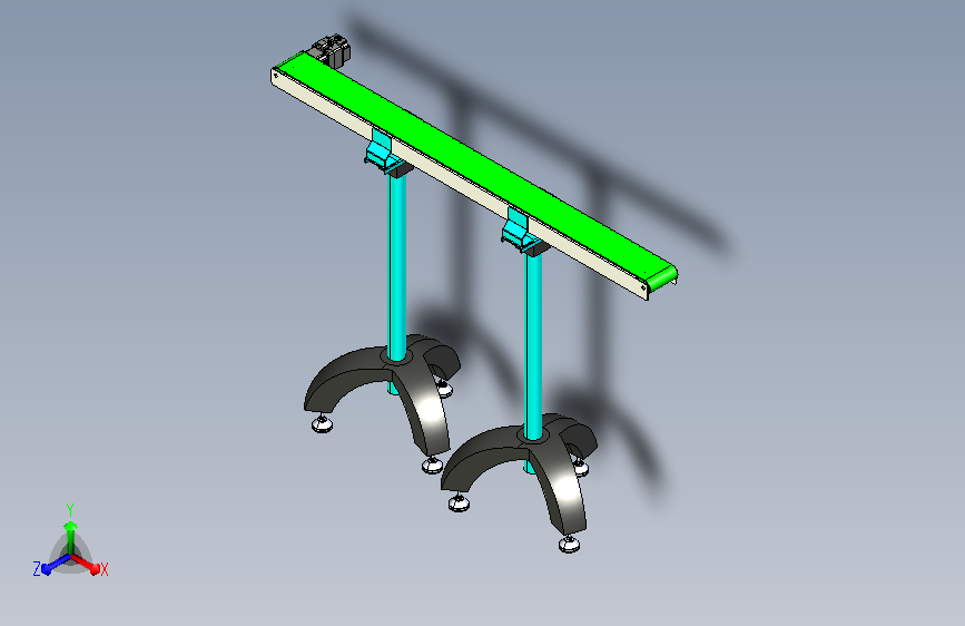 40、皮带窄输送线___带支架