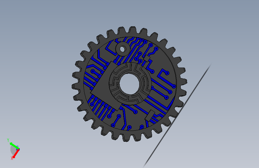 机械齿轮图案钥匙链