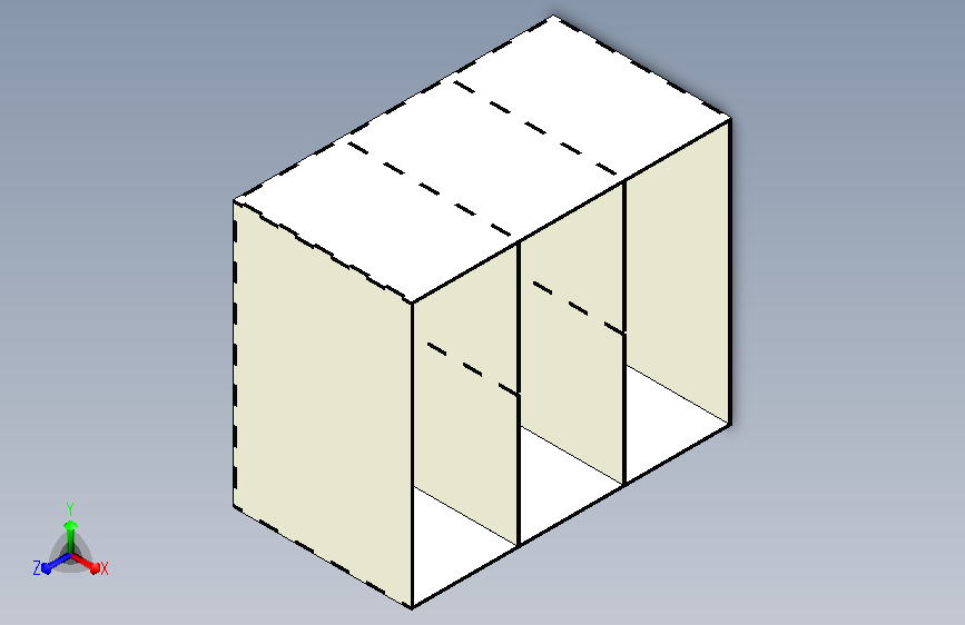 激光切割的三毫米四抽屉柜