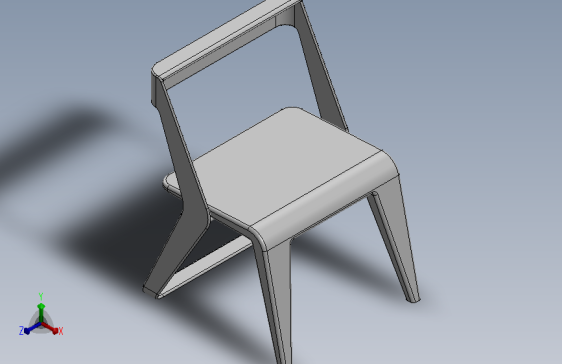 极简曲线座椅椅子