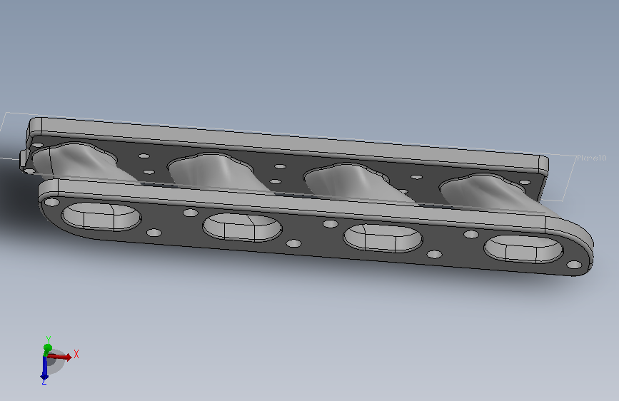 加厚设计的发动机进气歧管