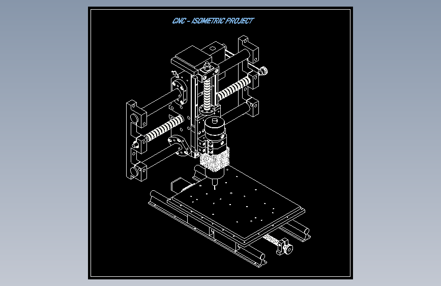 假设尺寸的等轴测图