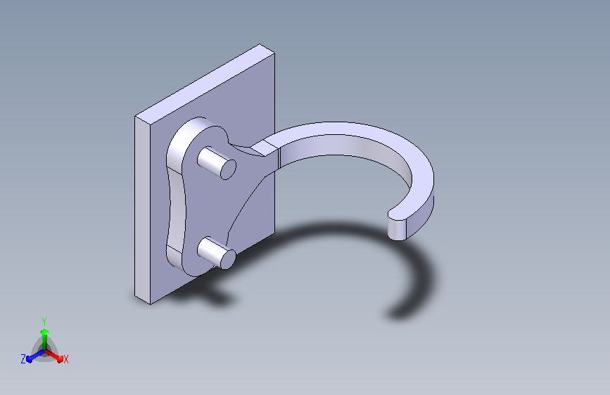 简易壁挂钩设计
