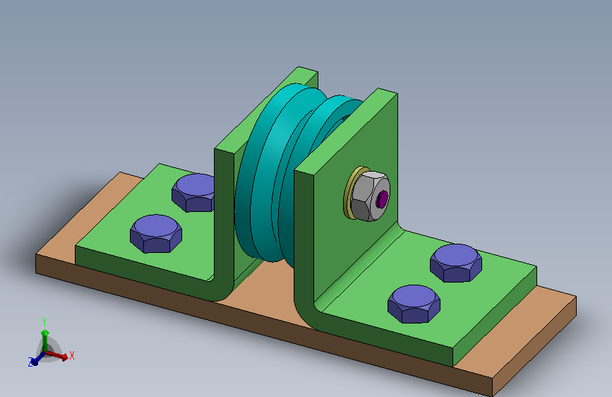 教育用途的滑轮支架组件