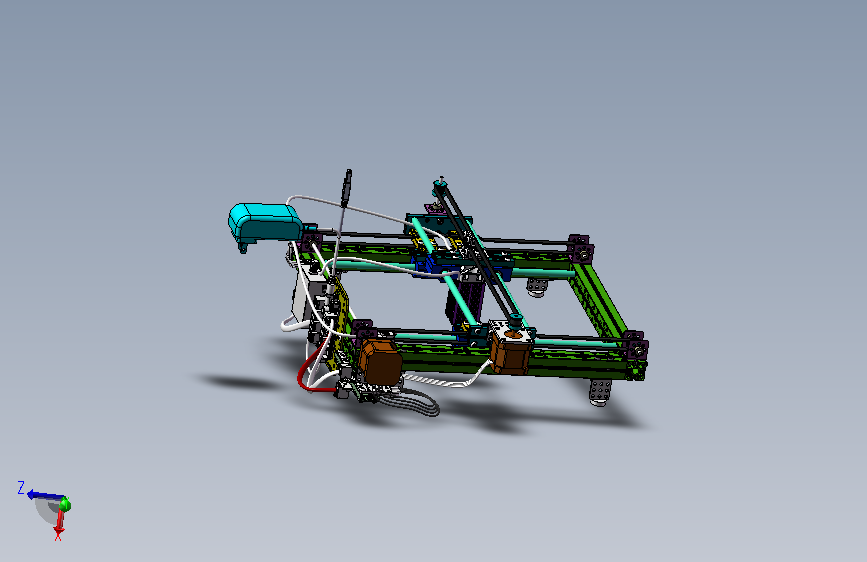 迷你XY激光雕刻机SW模型 158187==wb10