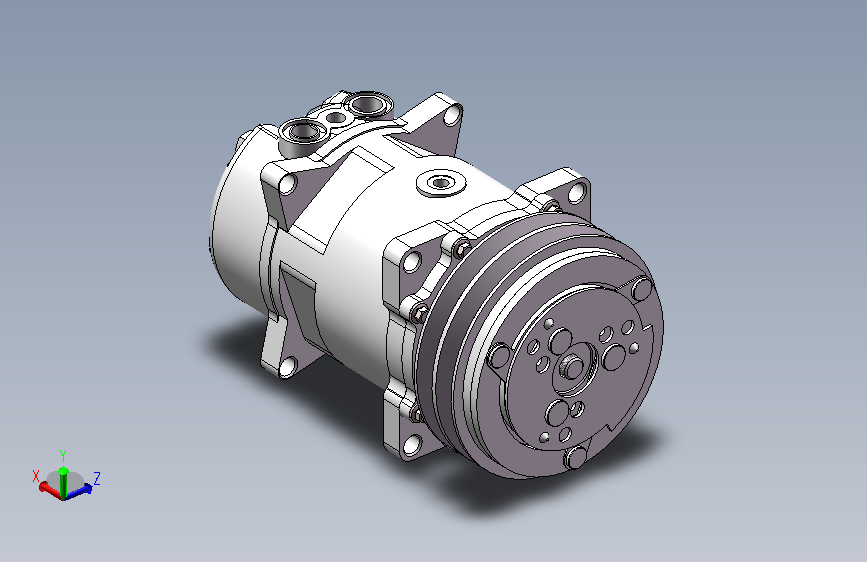 汽车空调压缩机模型 297792==wb10