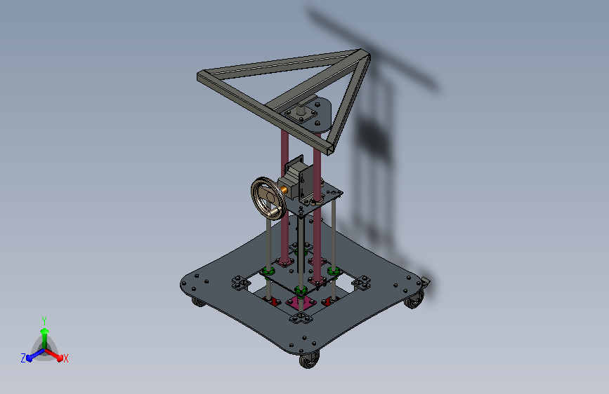 360°手动升降测量台架
