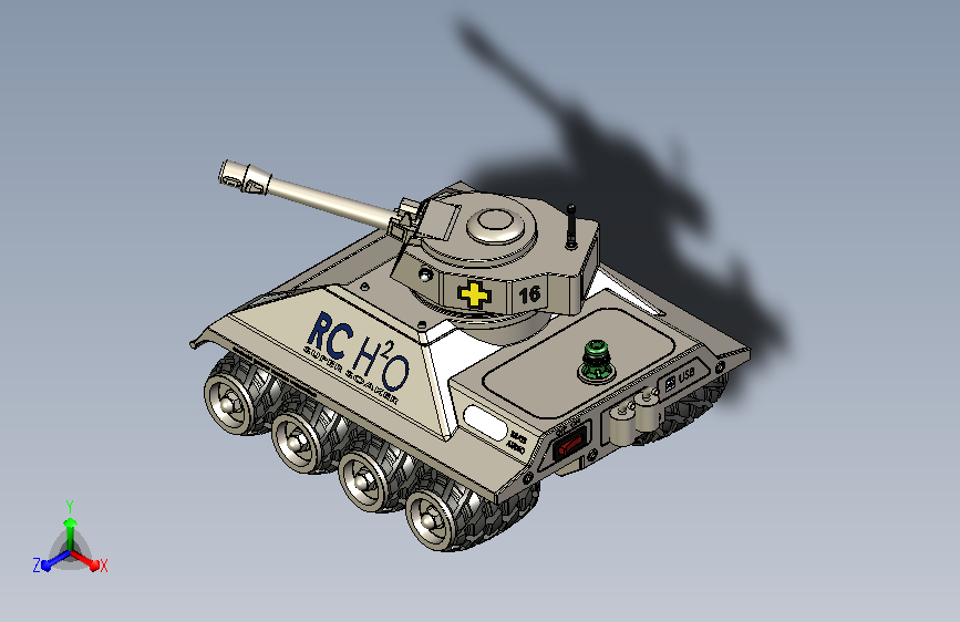 USB充电会喷水的玩具坦克