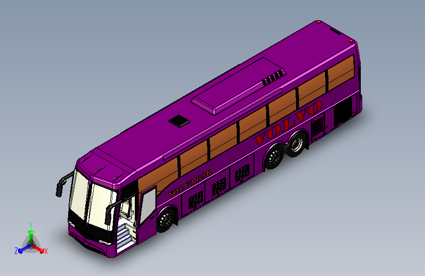 Volvo 六轮巴大巴