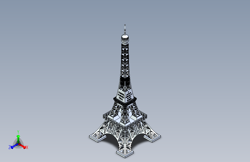 埃菲尔铁塔模型